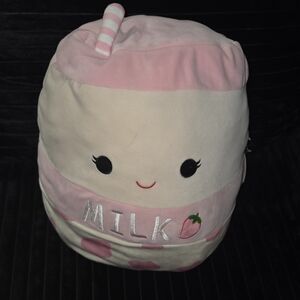 Squishmallows Pink and Cream Milk Plush